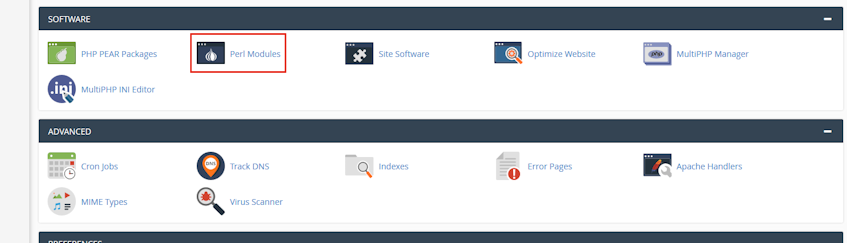 cPanel Perl Modules Location