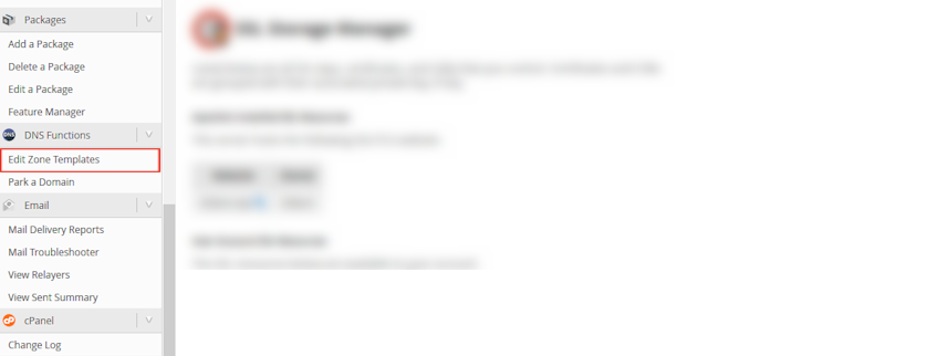 WHM Edit Zone Templates Location WHM Edit Zone Templates Location