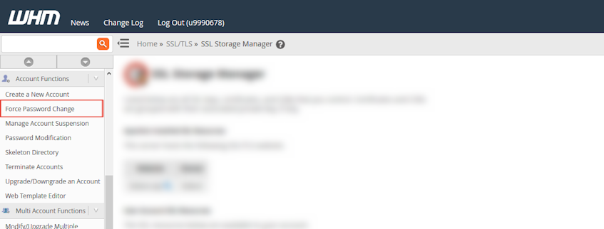 WHM Force Password Change Location