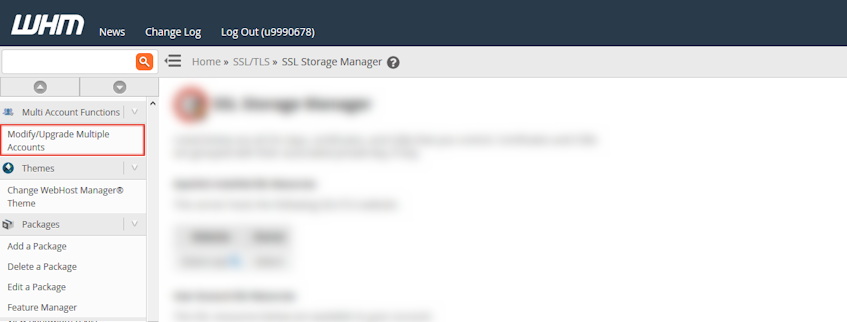 WHM Modify/Upgrade Multiple Accounts Location